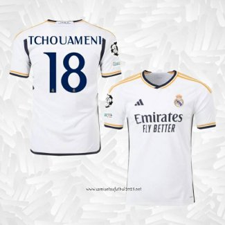 Camiseta 1ª Real Madrid Jugador Tchouameni 2023-2024