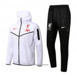 Chandal con Capucha del Liverpool 2022-2023 Blanco