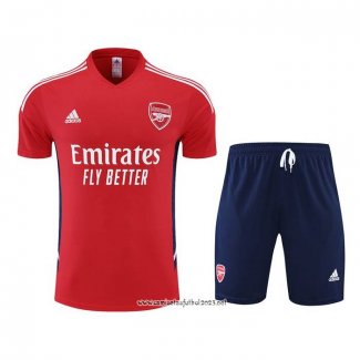 Chandal del Arsenal 2022-2023 Manga Corta Rojo - Pantalon Corto