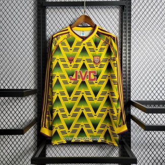 Retro Camiseta 2ª Arsenal 1991-1993 Manga Larga