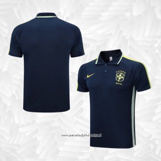 Camiseta Polo del Brasil 2022-2023 Azul Oscuro