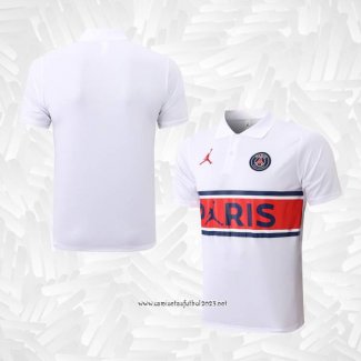 Camiseta Polo del Paris Saint-Germain Jordan 2022-2023 Blanco