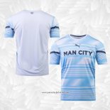 Camiseta Pre Partido del Manchester City 2022 Azul