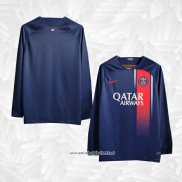 Camiseta 1ª Paris Saint-Germain 2023-2024 Manga Larga