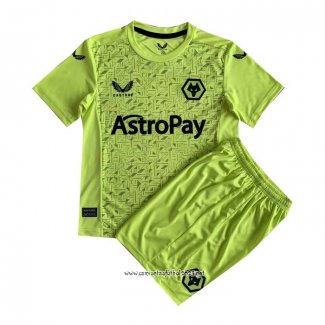 Camiseta 2ª Wolves Portero 2023-2024 Nino