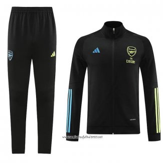 Chandal de Chaqueta del Arsenal 2023-2024 Negro