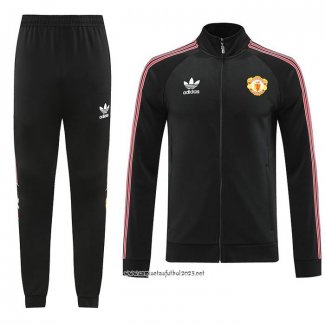 Chandal de Chaqueta del Manchester United 2022-2023 Negro