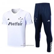 Chandal del Cruzeiro 2023-2024 Manga Corta Blanco