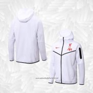 Chaqueta con Capucha del Liverpool 2022-2023 Blanco