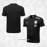 Camiseta Polo del Brasil 2022-2023 Negro