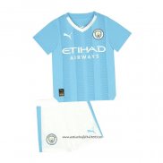 Camiseta 1ª Manchester City 2023-2024 Nino