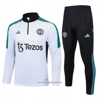 Chandal de Sudadera del Manchester United 2023-2024 Nino Blanco