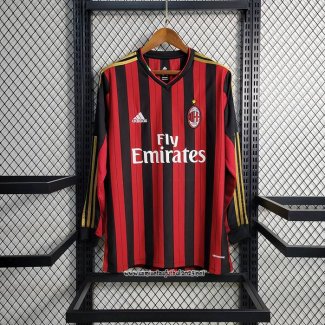 Retro Camiseta 1ª AC Milan 2013-2014 Manga Larga