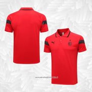 Camiseta Polo del AC Milan 2023-2024 Rojo