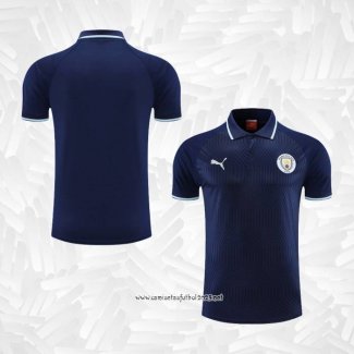 Camiseta Polo del Manchester City 2022-2023 Azul Marino