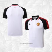 Camiseta Polo del Manchester United 2022-2023 Blanco