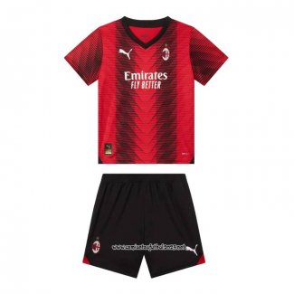 Camiseta 1ª AC Milan 2023-2024 Nino