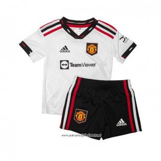 Camiseta 2ª Manchester United 2022-2023 Nino