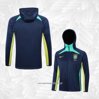 Chaqueta con Capucha del Brasil 2022-2023 Azul