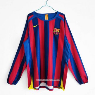 Retro Camiseta 1ª Barcelona 2005-2006 Manga Larga