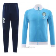 Chandal de Chaqueta del Manchester City 2023-2024 Azul Claro