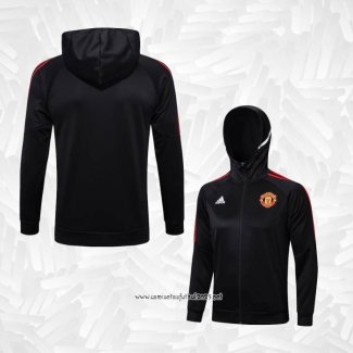 Chaqueta con Capucha del Manchester United 2022-2023 Negro