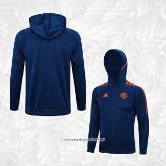 Chaqueta con Capucha del Manchester United 2023-2024 Azul