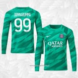 Camiseta Paris Saint-Germain Jugador Portero Donnarumma 2023-2024 Manga Larga Verde