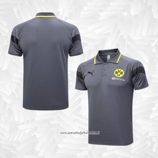 Camiseta Polo del Borussia Dortmund 2023-2024 Gris