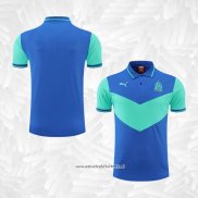 Camiseta Polo del Olympique Marsella 2022-2023 Azul y Verde