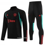 Chandal de Sudadera del Manchester United 2023-2024 Negro