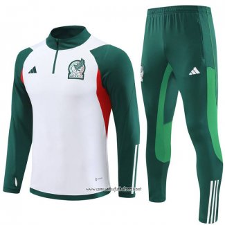 Chandal de Sudadera del Mexico 2023-2024 Nino Blanco