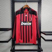 Retro Camiseta 1ª AC Milan 2007-2008 Manga Larga