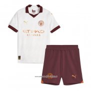 Camiseta 2ª Manchester City 2023-2024 Nino