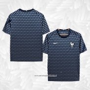 Camiseta de Entrenamiento Francia 2022 Azul Oscuro