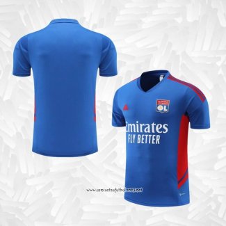 Camiseta de Entrenamiento Lyon 2022-2023 Azul