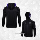 Chaqueta con Capucha del Real Madrid 2022-2023 Negro