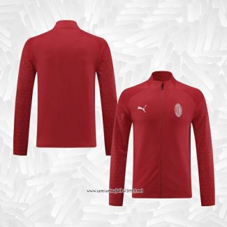 Chaqueta del AC Milan 2023-2024 Rojo Oscuro