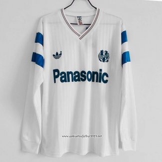 Retro Camiseta 1ª Olympique Marsella 1990 Manga Larga