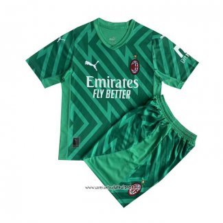 Camiseta AC Milan Portero 2023-2024 Nino Verde