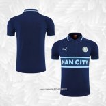 Camiseta Polo del Manchester City 2022-2023 Azul Marino