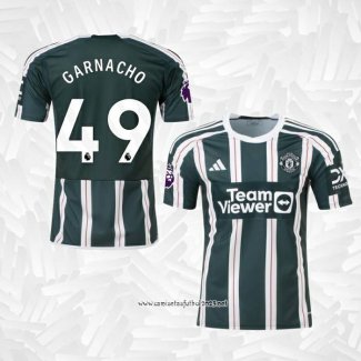 Camiseta 2ª Manchester United Jugador Garnacho 2023-2024