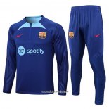 Chandal de Sudadera del Barcelona 2022-2023 Azul