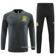 Chandal de Sudadera del Borussia Dortmund 2022-2023 Gris