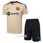 Chandal del Barcelona 2024-2025 Manga Corta Amarillo - Pantalon Corto