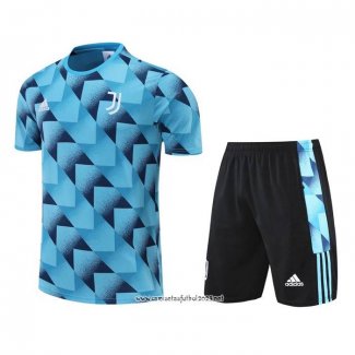 Chandal del Juventus 2022-2023 Manga Corta Azul - Pantalon Corto